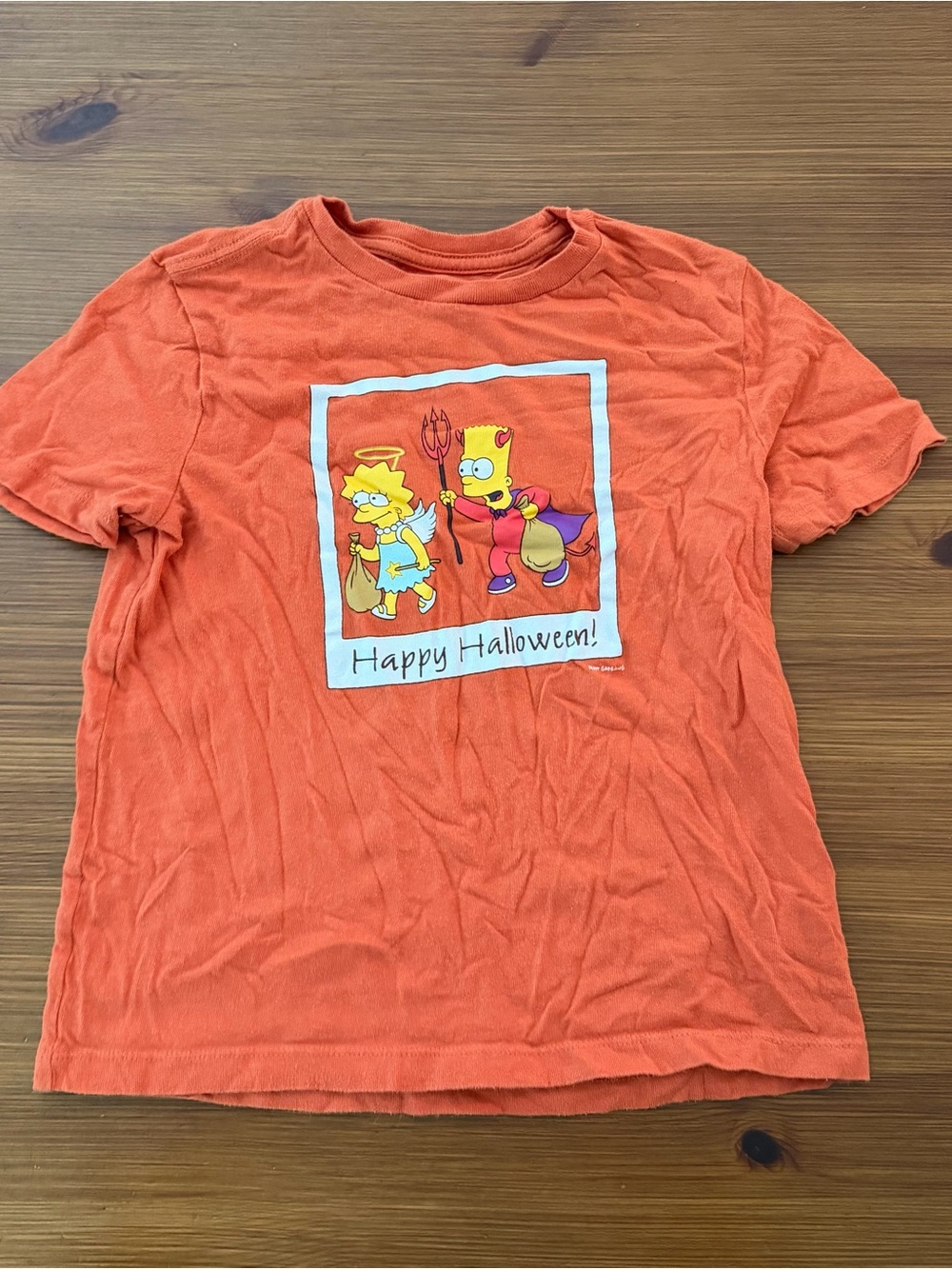 4/$13 Old Navy Happy Halloween Simpsons Bart & Lisa Shirt - Small (6/7)
